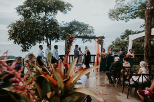 Wedding ceremony at The North Deck, North Coast