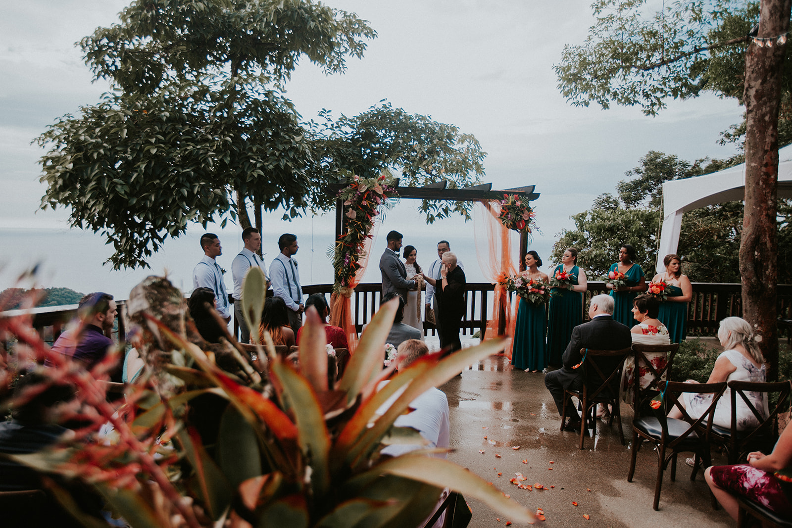 Wedding ceremony at The North Deck, North Coast