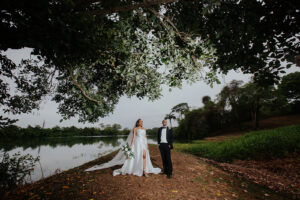 Portraits at Petrotrin. Wedding portraits location in south