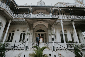 Roomor Ambard's House. One of magnificent sev in Trinidad and Tobago. Wedding portrait location